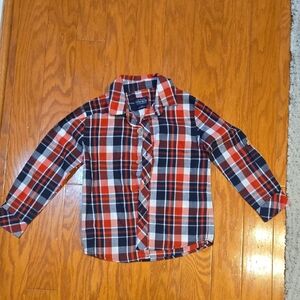 Lucky Brand Kids Plaid Shirt - Red, Navy, White